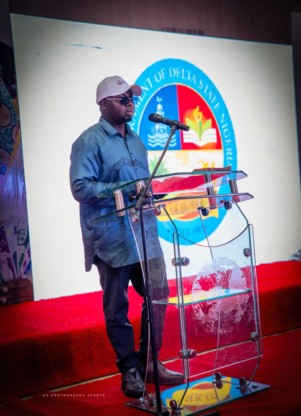 An address during the programme.